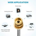 thumbnail image 5 of Kohree 6FT Propane Hose Adapter with Gauge,1lb to 20lb Propane Tanks with Pol,CSA-certified for RV Camping Stove,Buddy Heater ,Coleman Stove, Grill, 5 of 8