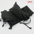 thumbnail image 1 of facefd 3 Pieces Black Sunglasses Carrying Case Bag Organizer Pouch Eyewear cloth bag Drawstring Closure, 1 of 9