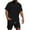 Black, variant on VBTAPA Mens Track Suit 2 Piece Summer Outfits Short Sleeve Pocket Tee Shirt and Drawstring Shorts Set Solid Casual Sweatsuits Jogging Matching Suits Sales of Today Blue XXL