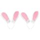 thumbnail image 1 of 2 diademas con orejas de conejo esponjosas para cosplay de conejo, diadema flexible para fiestas temáticas, bonita y cómoda diadema con orejas de conejo, 1 of 7