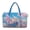 Cherry Blossom Dragon, variant on Large Sage Green Tropical Floral Quilted Duffle Bag for Women, Weekender Travel Bag Carry On Tote with Zipper Pockets for Gym, Overnight Trips & Dance