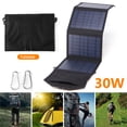 thumbnail image 4 of Panel de carga de emergencia portátil con batería solar impermeable del panel de energía solar de 30 W, 4 of 9