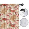 thumbnail image 4 of Blackout Kids Curtains,Beige Christmas Gingerbread Man Pattern Childrens Insulated Curtains Set Of 2,Bedroom Essentials,Toddler Room Decor 52"x84", 4 of 5