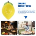 thumbnail image 5 of Plates Candy Bowl Tray Ceramics Container Lemons Fruit Shape Design Dried Dish Snack Storage, 5 of 6