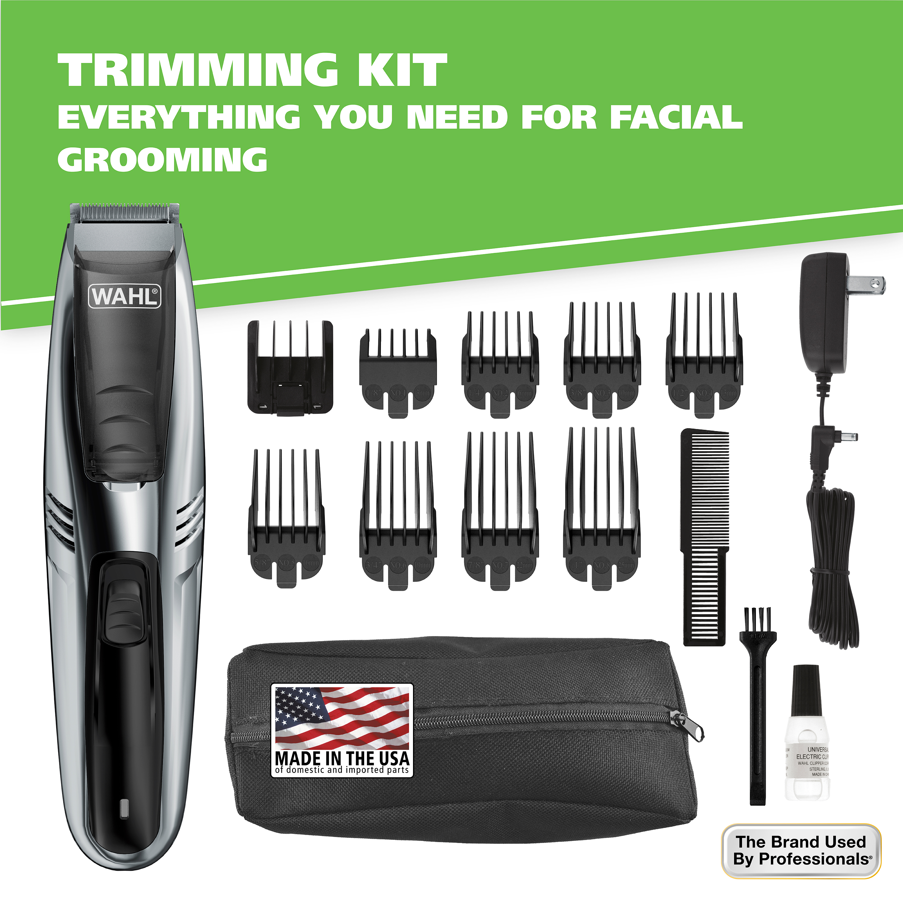 Wahl Lithium Ion Vacuum Trimmer Kit with Adjustable Vacuum Intake - Model #9870 - image 2 of 10