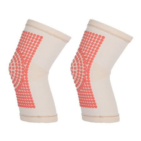 

SANWOOD 1 Pair Self-heating Thermal Therapy Knee Pad Brace Support Arthritis Protector