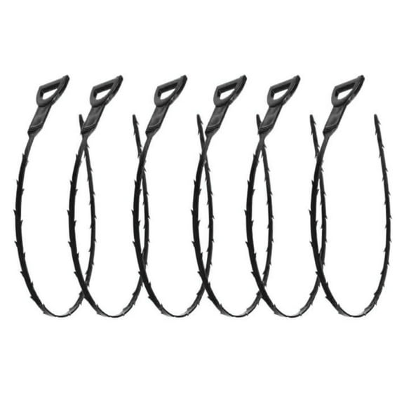 BULLTOOLS Drain Snake Auger,20 Inch Drain Clog Remover Tool,Flexible Pipe Cleaner for Hair Removal, Kitchen Sink, Shower & Bathtub Drain Cleaning - 6 Pack