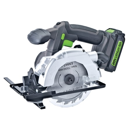 UPC: 0811285021099 | Genesis GLCS2055A 20-Volt Li-Ion 5-1/2-In. Circular Saw with Charger  Rip Guide  and Blade