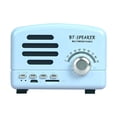 thumbnail image 1 of Haut-parleur Rétro Multifonction Radio Caisson de Basses Petit Format Haut-Parleur (Bleu), 1 of 6