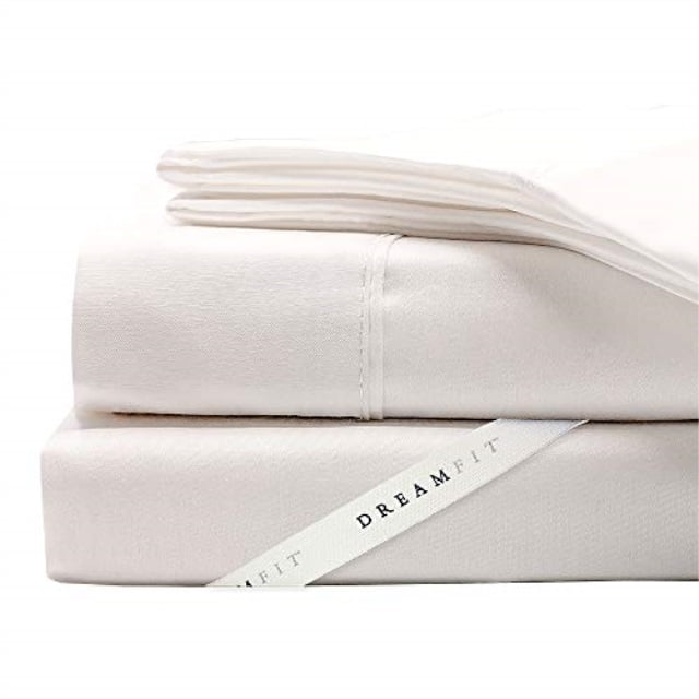 Dreamfit 3 Degree 300 Thread Count Select World Class Cotton Sheet Set Split California King White Walmart Com Walmart Com