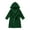 Green, variant on Boys Girls Robe, Kids Soft Plush Hooded Fleece Bathrobe 6 Months-9 Years