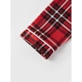 thumbnail image 5 of Family Matching Christmas Pajamas Plaid Long Sleeve Tops and Pants Sleepwear Set, 5 of 10