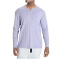 thumbnail image 2 of pstuiky manga larga para hombre, Camisa deportiva de entrenamiento fácil para hombre, elástica, de color liso, con cuello en V y manga larga salir tops xl, 2 of 5