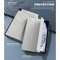 thumbnail image 5 of KOMI Case for Samsung Galaxy Tab A9+/A9 Plus 11 Inch 2023, Slim Lightweight Stand Hard Back Shell Protective Cover for All-New Galaxy Tab A9+ Tablet SM-X210/X216/X218, Apricot Gray, 5 of 5