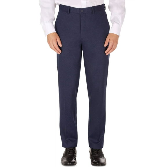 Calvin Klein Mens Jade Knit Slim-Fit Dress Pants 40 x 32 Navy - NWT $135