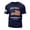 Navy, variant on Mens Fourth Of July Shirts American Flag Print Soft Breathable 250th Anniversary Shirt Tapered Fit 1776-2026 Crew Neck Tshirt