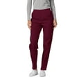 thumbnail image 4 of Adar Universal Women's Scrub Set - Warm-Up Scrub Jacket and Elastic Pull-On Pants - 902 - Burgundy - XXS, 4 of 7