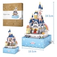 thumbnail image 2 of NICKSUN Castle Music Box Building Set, 531 PCS Castle Mini Building Blocks Kit Toy for Adult Kids, Christmas Birthday Gift, 2 of 6