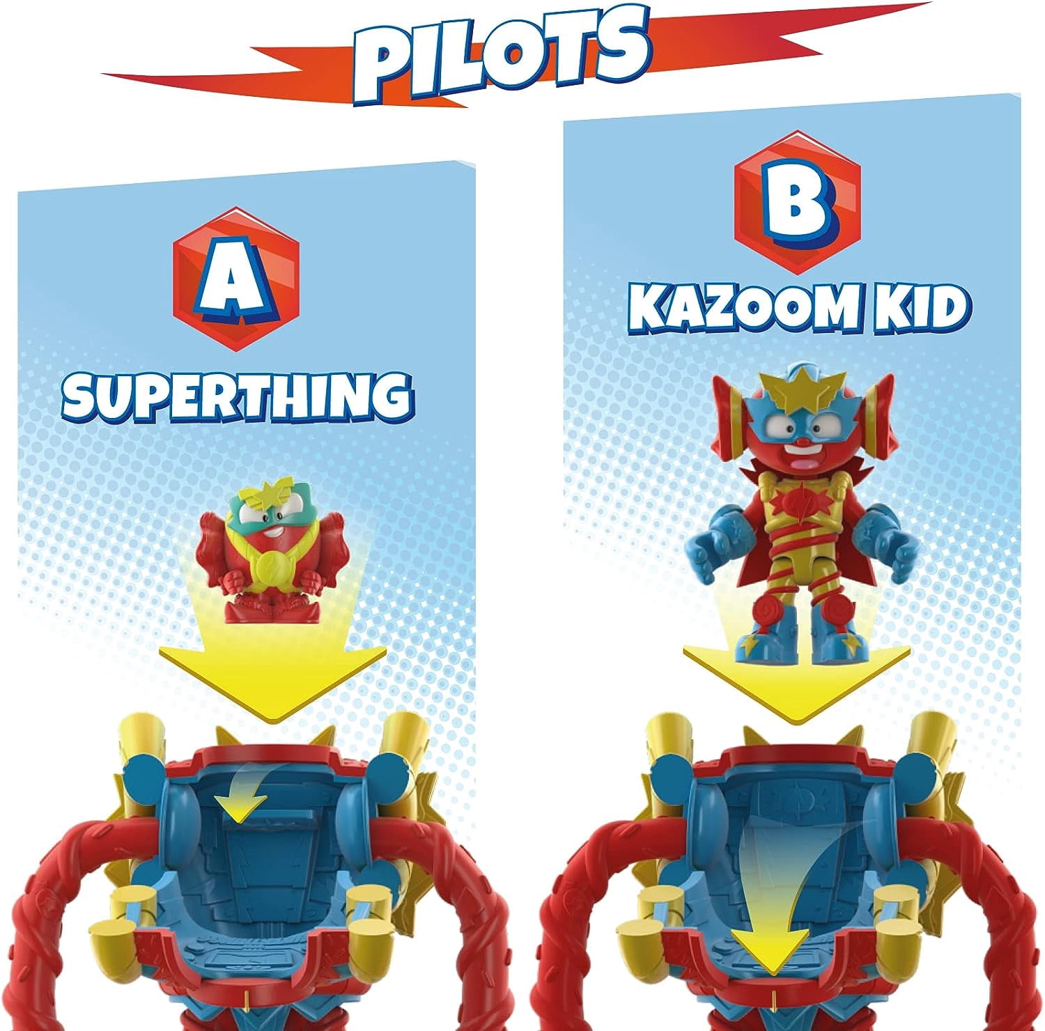 SUPERTHINGS Superbot Power Arms Sugarfun – Articulated hero robot with flexible arms and combat