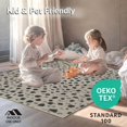 thumbnail image 4 of ODIKA 5'x7' Machine Washable Non-Slip Area Rug, Vintage Leopard Spot Composition with Textured Overlay and Muted Contrast High Traffic Rug, Black, 293022, 4 of 7