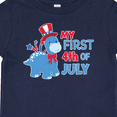 thumbnail image 4 of Inktastic My First 4th of July with Dinosaur Boys or Girls Baby T-Shirt, 4 of 5
