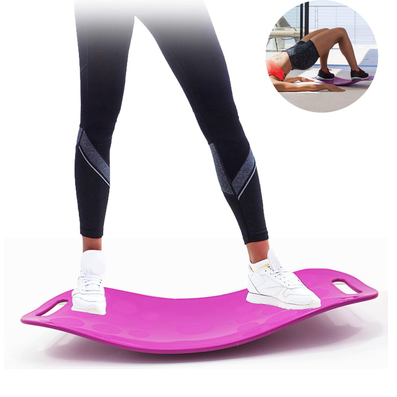 Wooden Yoga Workout Fitness Balance Trainers Board Core Strength Exercise 