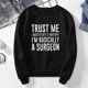 thumbnail image 4 of Gibobby Sudaderas para mujer oferta Sudadera de cuello redondo para mujer de otoño e invierno suéter colorido de manga larga lindo clásico(Negro,G), 4 of 5