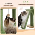 thumbnail image 4 of Cactus Cat Tree Floor to Ceiling Cat Tower with Adjustable Height(85-112 Inches), 7 Tiers Climbing Activity Center with Cozy Hammocks, 5 Platforms and Scratching Posts for Indoor Cats, 4 of 14