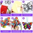 thumbnail image 3 of Kit de manualidades Butterfly Suncatcher Lonfliness, 32 juegos, DIY VBS 2025, 3 of 7