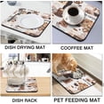 thumbnail image 2 of Coffee Bar Mat Accessories for Countertop Absorbent Hide Stain Rubber Backed Dish Drying Mats for Kitchen Counter Draining Pad Decor Gift(18x16in), 2 of 7