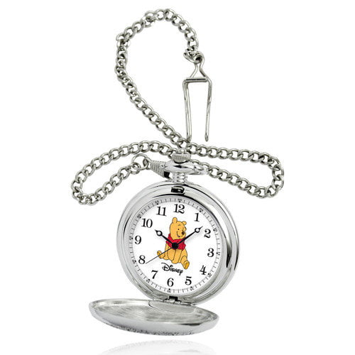 Disney Winnie Men's Silver Alloy Pocket Watch - Walmart.com