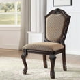 thumbnail image 3 of Set of 4 Elegant Side Chair, Armless Design with Padded Comfort, Standard Dining Height, Padded Seat & Back (Espresso), 3 of 8