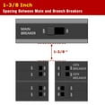 thumbnail image 4 of Generator Interlock Kit Compatible with Square D QO or Homeline 150 or 200 amp panels. 1 3/8 inches Spacing between main and generator breaker, Professional and Interlock Kit(SD-200A), 4 of 8