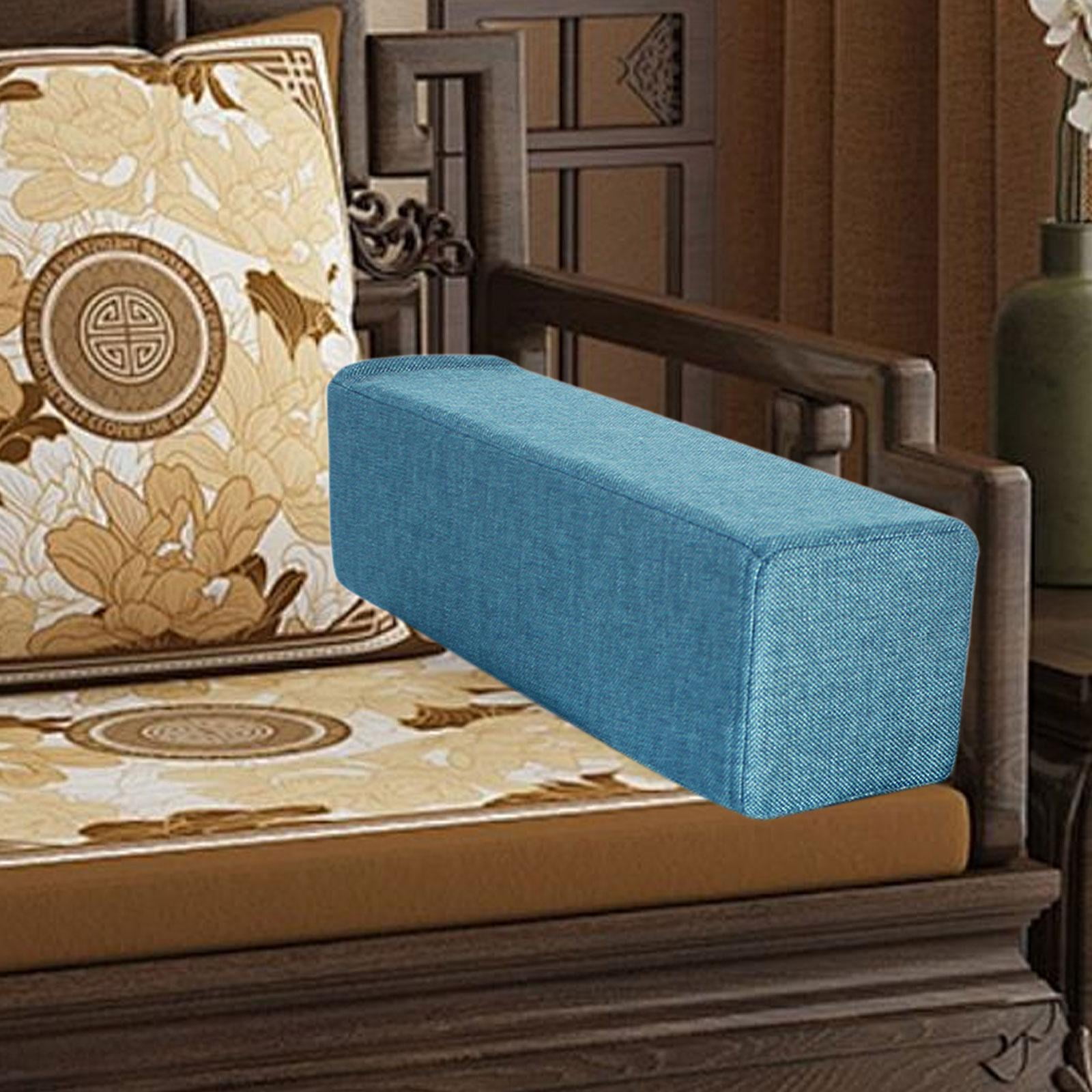 Couch Arm Rest Pillow Sofa Side Arm Rest Pillow Bed Reading Elbow Support Removable Cover for Home Bedroom Sofa