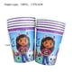 thumbnail image 2 of Gabby casa de muñecas para niños y niñas, suministros de fiesta de cumpleaños, juego de vajilla, globos, platos, servilletas, vasos, decoraciones para fiestas（10pcs 9inch plate, 2 of 5