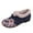 Blue, variant on Winter Flats for Women Round Toe Splice Elegant Floral Embroidery Plush Warm Slip on Dress Shoes Casual Low Top Walking Shoes Pink Size 7.5
