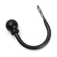 thumbnail image 1 of 2PCS Durable Practical Hold Modern Tassel Arms Hooks U Shaped Metal Tieback Curtain Loop Holder BLACK S, 1 of 8