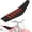 red, variant on 50-125cc Pit Bike Seat Cover Red - 640 * 150MM for CRF 110 KLX 110 TTR 110 125 YZ RM 125 and More Pit Dirt Bike Motorcycle|Non-slip Stripes|High Elastic Leather|Soft Sitting|Thickened Fabric