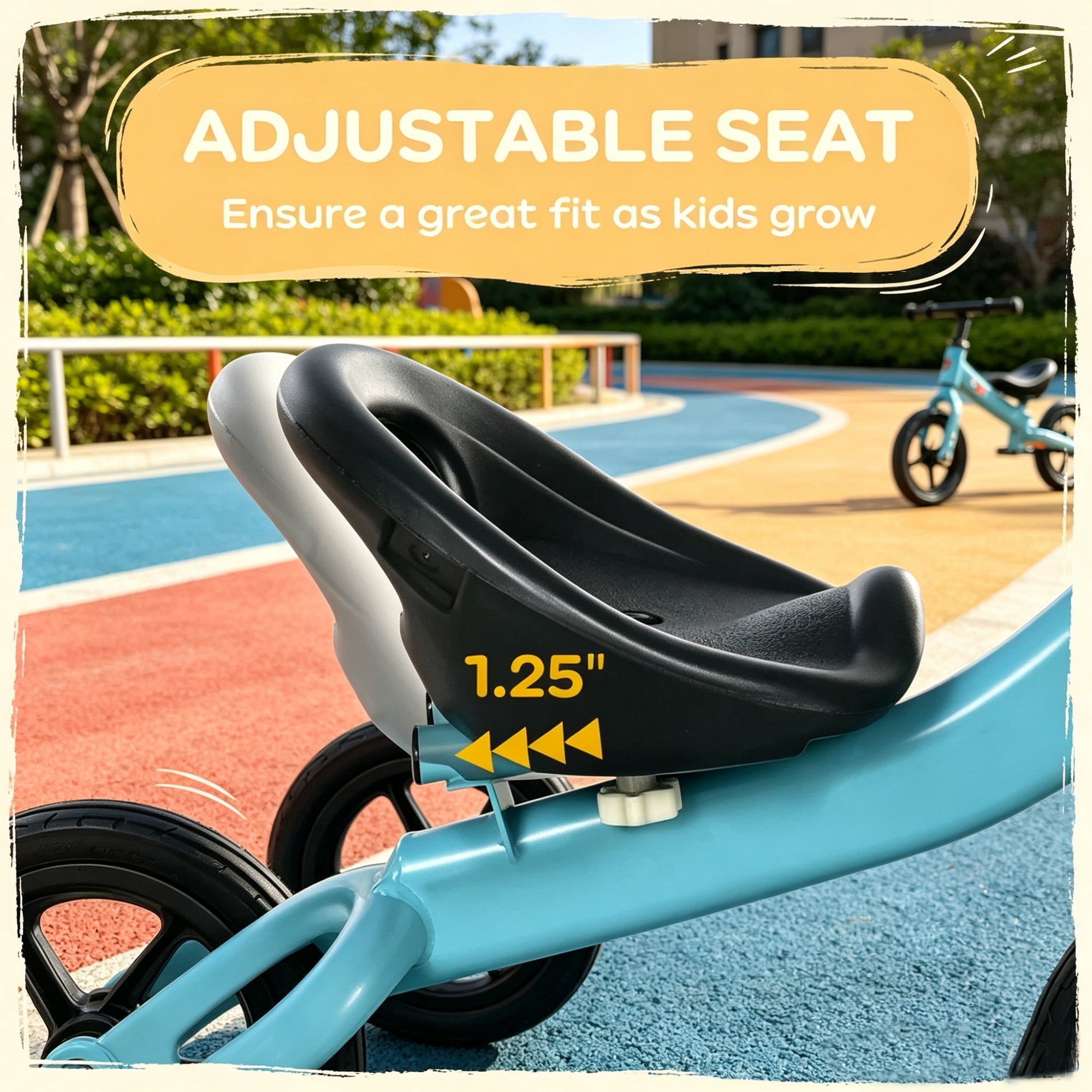 3-Wheel Toddler Tricycle: Kids Bike for Children 2-5 Years Old, Blue