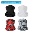 thumbnail image 3 of Uxcell Cuello Gaiter, Paquete de 4 Bufandas Faciales Transpirables para Multicolor, 3 of 7