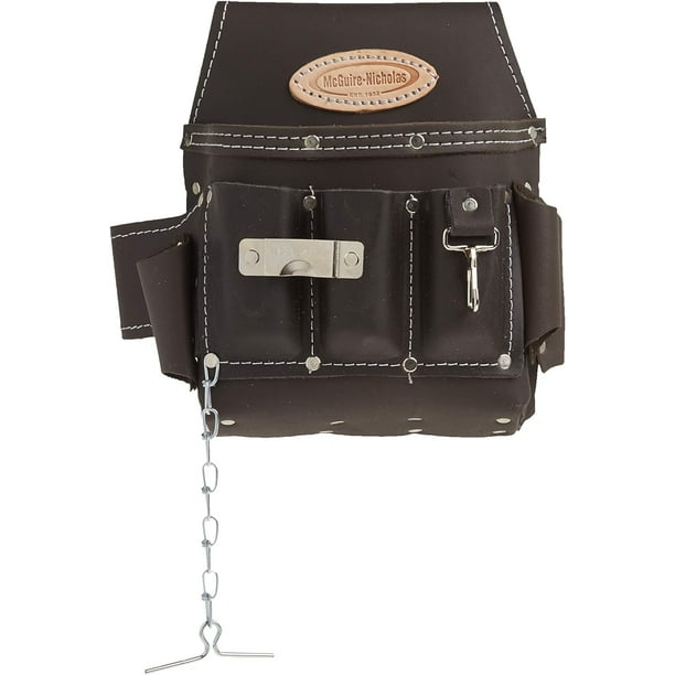 Funda de electricista McGuire-Nicholas 526-CC de piel marrón