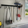 thumbnail image 4 of 13 PCS Tool Storage Rack, 64 Inches Adjustable Garage Organization Wall Mounted Storage System with 9 Hooks, Heavy Duty Steel Garden Tool Organizer Wall Holders, 4 of 5