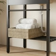 thumbnail image 6 of Deervalley 28"W x 34.5"H Freestanding Laundry Sink with Integrated Washboard and Black Metal Frame DV-1CS0388B, 6 of 20