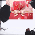 thumbnail image 2 of Fondo de fotografía multifuncional para el Día de San Valentín, 210 x 150 cm, diseño de flores y amor, 2 of 5