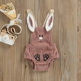 thumbnail image 3 of Gupgi Combinaison Bébé Été Pâques Dos Nu Dessin Animé Rabbit Bouton Velours Côtelé, 3 of 9