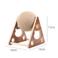thumbnail image 3 of Upgraded Cat Scratching Toy, Natural Sisal Cat Scratching Toy with Cat Scratching Post Base, Scratching Ball for Cats and Kittens, Solid Wood Pet Scratching Toy, 3 of 5