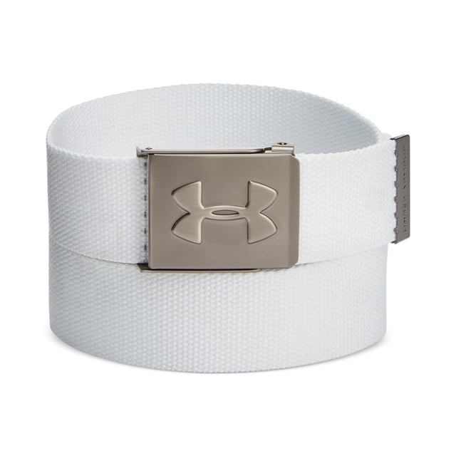 Under Armour - Cinturón para hombre, color blanco, talla única