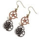 thumbnail image 5 of 1 Par de Pendientes Steampunk Reloj Piezas Engranaje Bronce Joyería de Mujeres Salvador Pendientes engranajes del reloj, 5 of 8