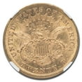 thumbnail image 3 of 1876 $20 Liberty Gold Double Eagle AU-58 NGC, 3 of 3