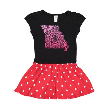 

Inktastic Missouri Silhouette Mandala Gift Toddler Girl Dress